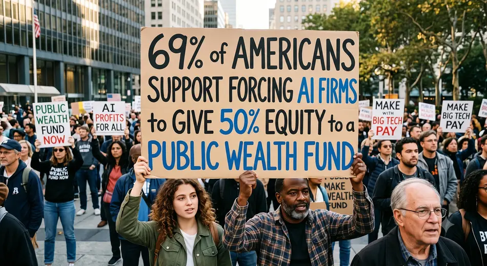 69% of Americans Support Forcing AI Firms to Give 50% Equity to a Public Wealth Fund