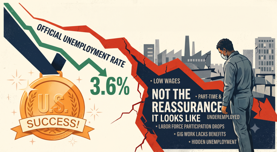 America’s Falling Unemployment Rate Is Not The Reassurance It Looks Like