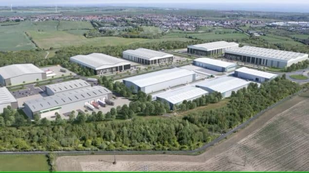Designs for Jade Business Park in County Durham