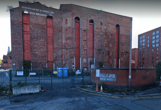 The derelict Rice Mill in Liverpool