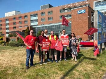 HCSA union members striking for better pay