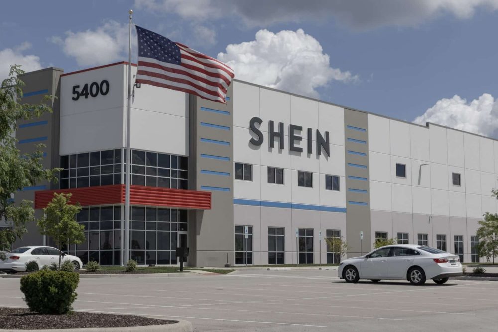 Shein e-commerce distribution center.
