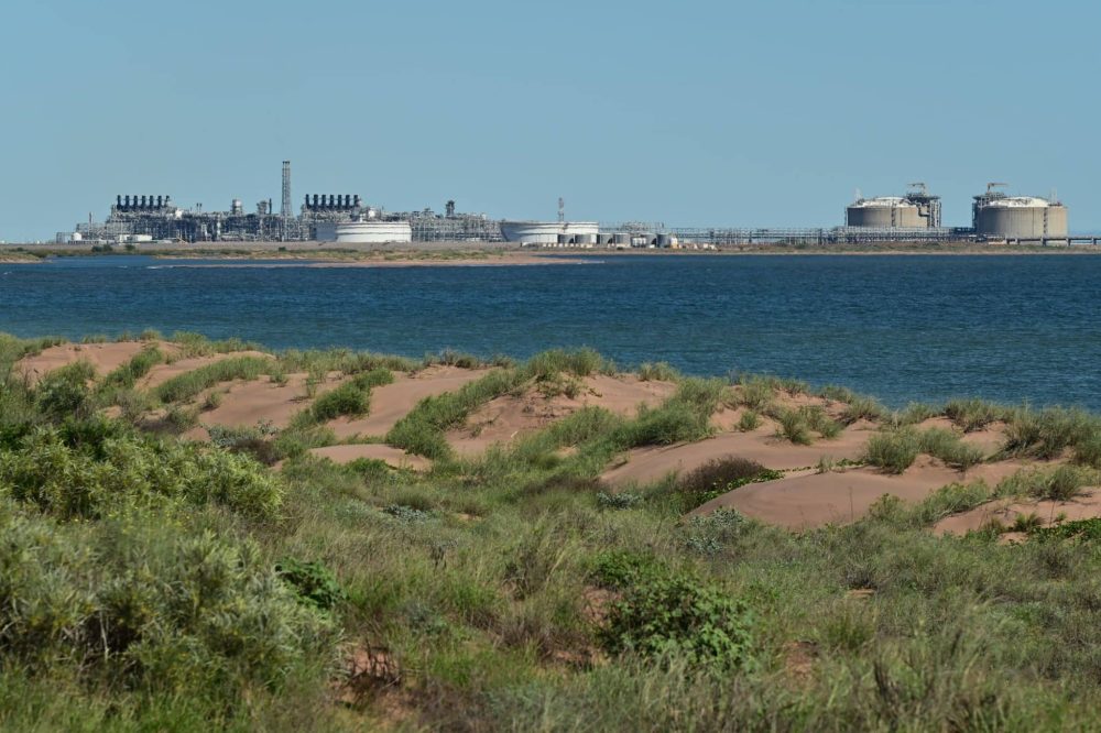 Wheatstone LNG liquefied natural gas plant near Onslow Western Australia