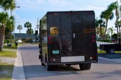 UPS truck van