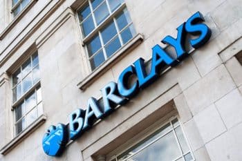 Barclays sign on London branch building exterior