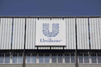 Unilever sign on company building