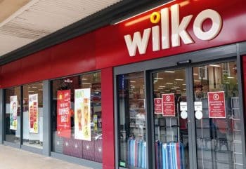 Wilko storefront in Newark on Trent, Nottinghamshire, UK