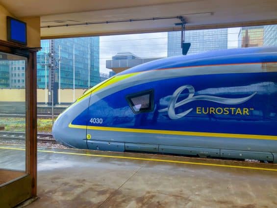 Eurostar International High Speed passengers Train