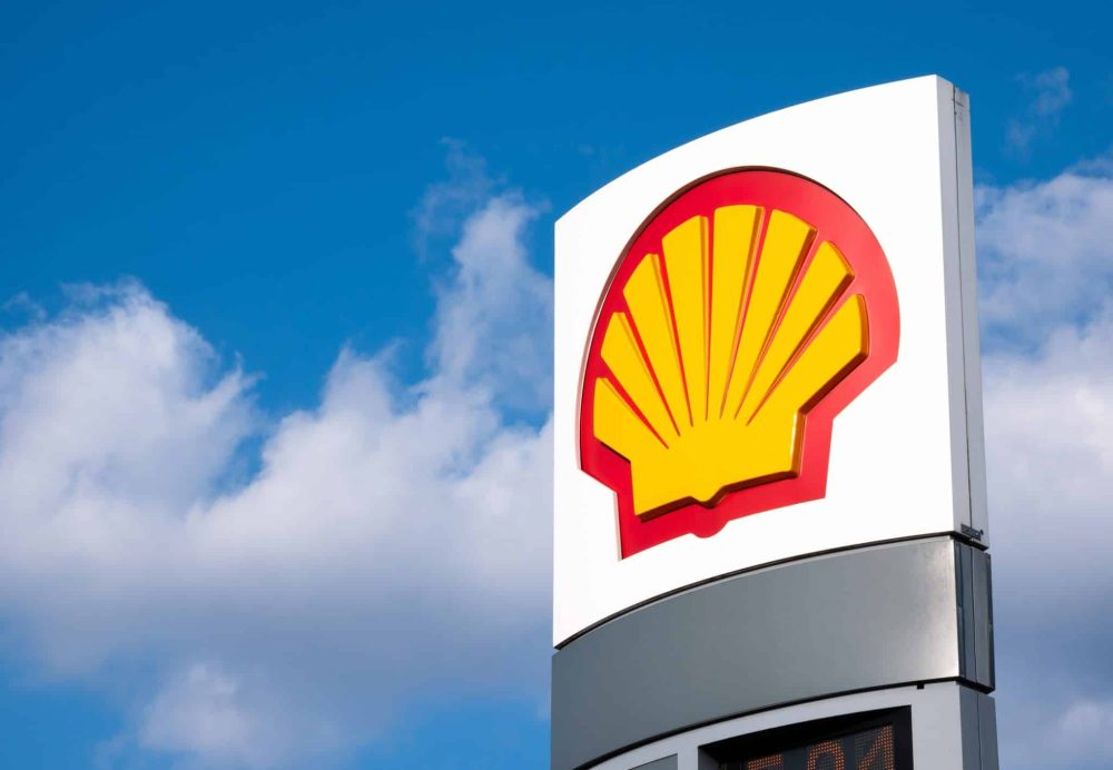 Shell gas station signage