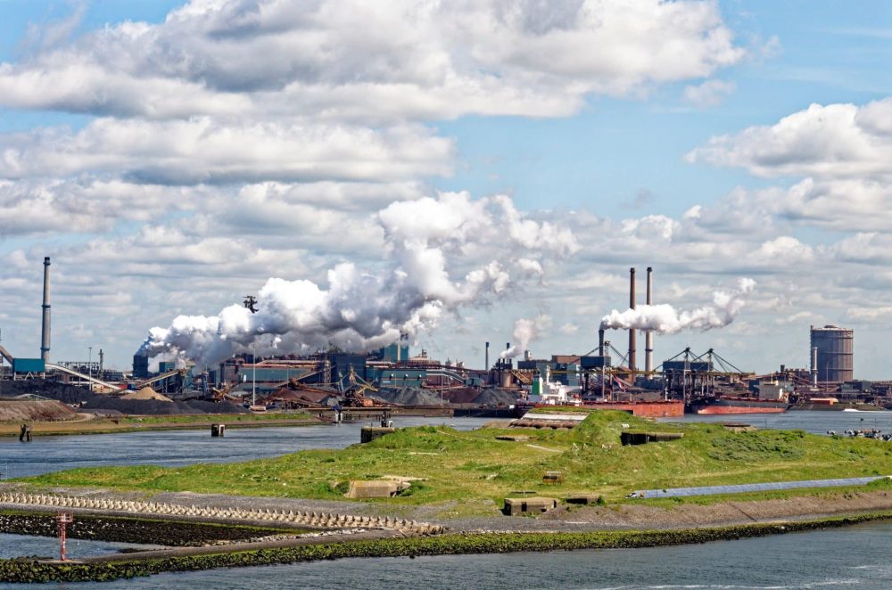 Tata Steel factory in Ijmuiden, the Netherlands