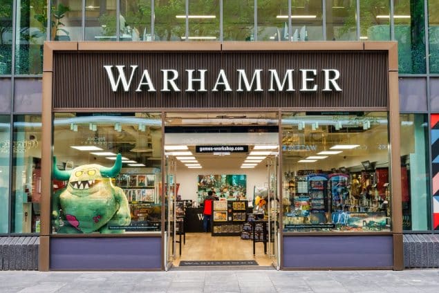 Warhammer store on Tottenham Court Road in London