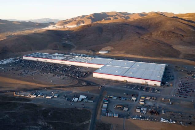 Tesla Nevada Gigafactory aerial view