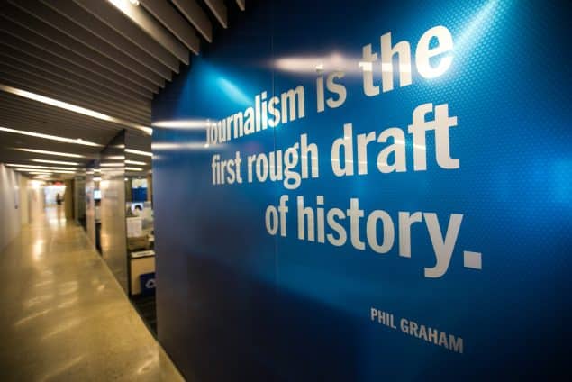 News room at the Washington Post