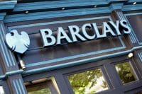 Barclays Bank sign and logo
