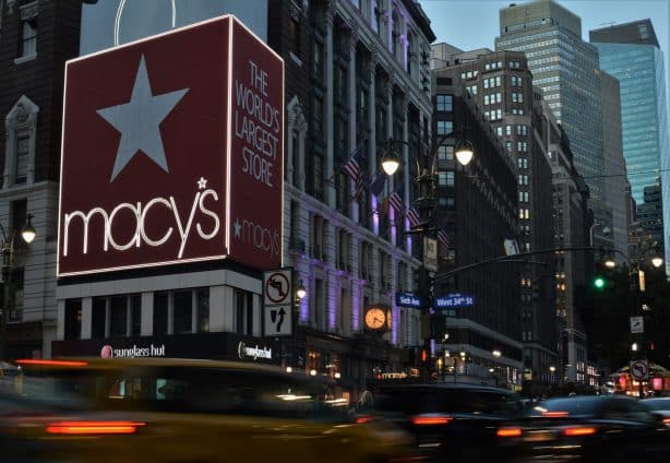 Macy's department store view in New York City