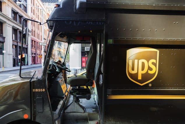 UPS Van in Manhattan, Ney York City