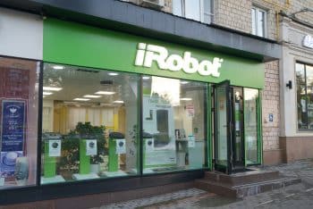 Irobot store entrance in Moscow city.