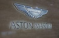 Aston Martin Logo Wall in Geneva International Motor Show