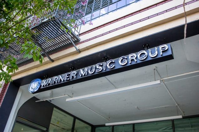 Warner Music Group sign