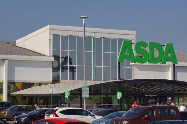 ASDA supermarket from the carpark in Boston uk.