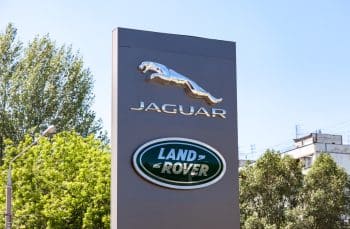 Jaguar Land Rover dealership sign