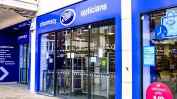 Boots store frontage