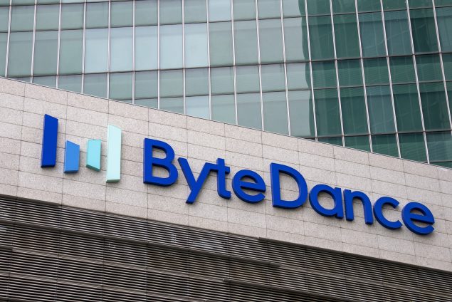 ByteDance company logo on office building