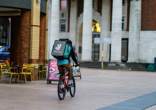 Deliveroo driver in Coventry, UK