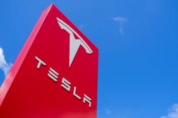 Tesla dealership sign