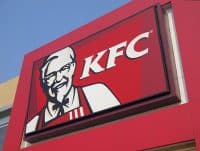 A KFC Logo with Colonel Sanders