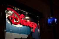 The logo of the Disney company