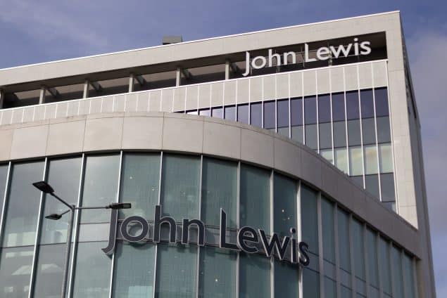 The John Lewis department store in Exeter, Devon, England