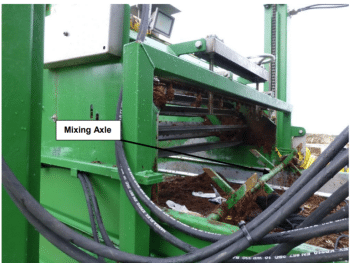 Image of a green composting machine