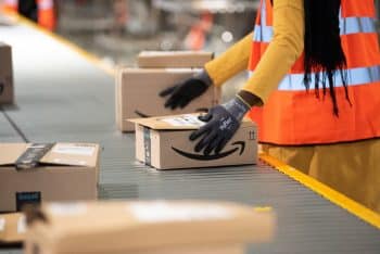 Logistics activity on Amazon site
