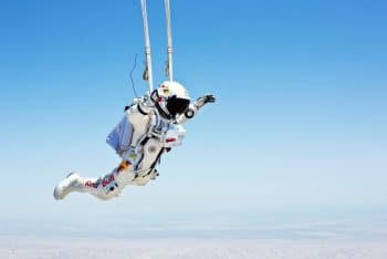 Felix Baumgartner's famous Red Bull sky dive